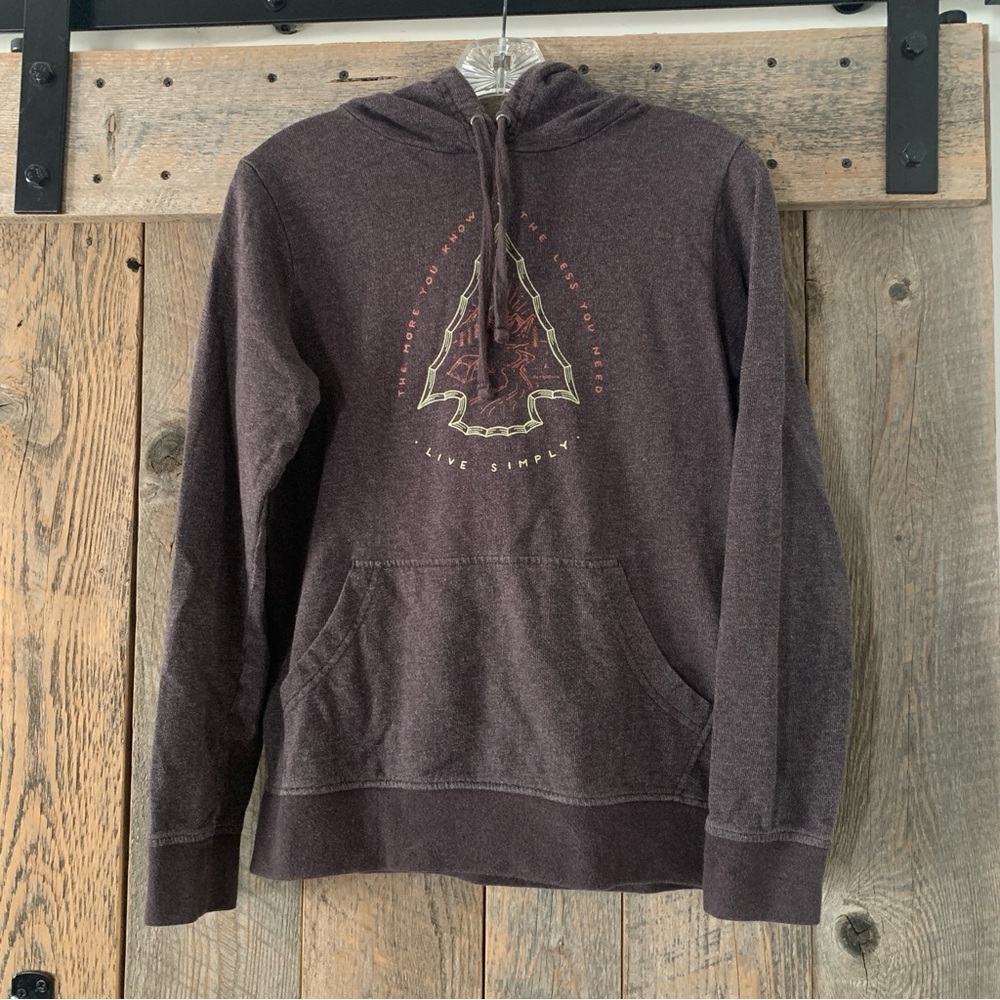 Women’s XS PATAGONIA Live Simply Knapping Lightweight Organic Cotton Camp Hoodie